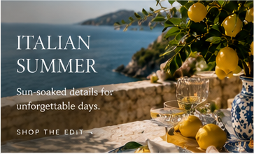 Italian Summer wedding edit with lemons, Mediterranean tableware and a sea view